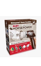 Ruby Horsepower Waterproof Rechargeable Power Scrubber New