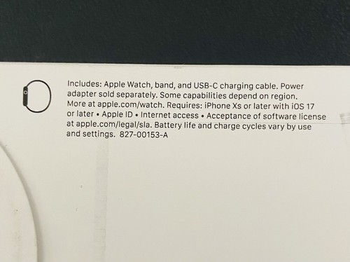 Apple Watch Series 9. 41mm. Midnight Aluminum Case. Brand New! Unopened! - Zdjęcie 6 z 6