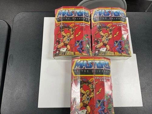 Lot Of 3 1984 Collectors Case Mattel Masters Of The Universe Vintage Case