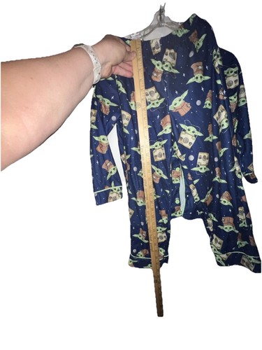 Star Wars The Mandalorian Baby Yoda Boys Long Sleeve 2 Piece Pajama Set Size 6/7 - Picture 6 of 10