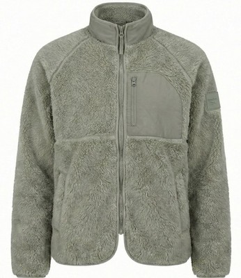 Reebok Double Monkey Fleece Damen Casual Freizeit Jacke grün neu