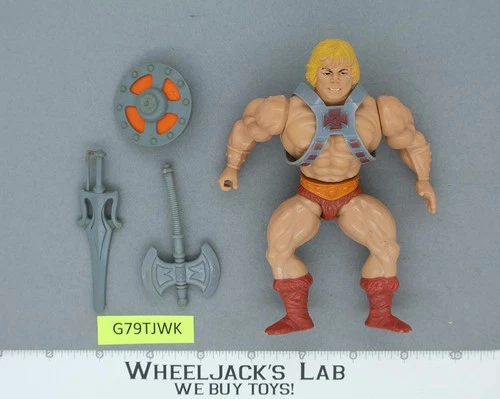 He-Man 100% Complete Masters of the Universe MOTU 1982 Mattel Vintage Figure