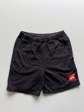 The North Face Never Stop Shorts Boys XL Black Cotton Fleece Lined Pull On