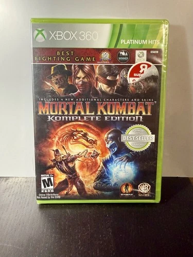 Mortal Kombat Komplete Edition Platinum Hits Xbox 360 2012 FACTORY SEALED