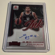 Panini Sterling Brown Partizan Contenders INK-BRW Autograph /49 EuroLeague