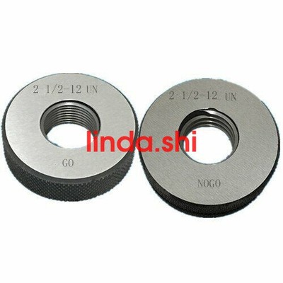 2 1/2-8 UN Thread Ring Gage 2A GO NOGO 100% Calibrated ship by Fedex #F22