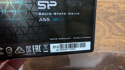 Silicon Power 2.5” 512GB Internal Solid State Drive SSD SP A55 3D