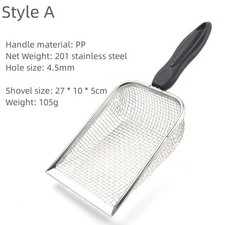 Cat Litter Scooper Metal Scoop Sifter Deep Shovel Cleaner Tool for Cleaning Box