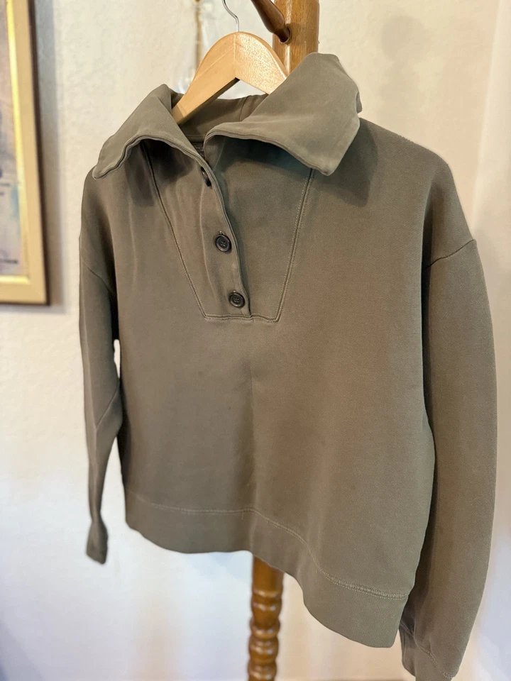 Banana Republic женщин Boxy поло пуловер толстовка - размер S - Изображение 3 из 4