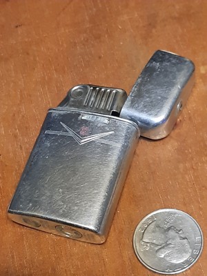 Vtg Flip Top Ronson Varaflame Metal Lighter Rare ForParts/repair Untested K30