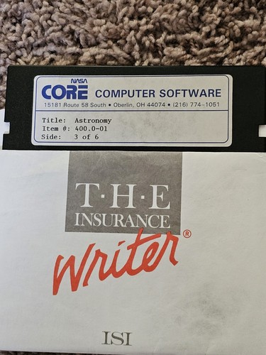 Apple II Rare NASA CORE software & Astronomy Software/DOS 3.3 Sytem - Afbeelding 7 van 22