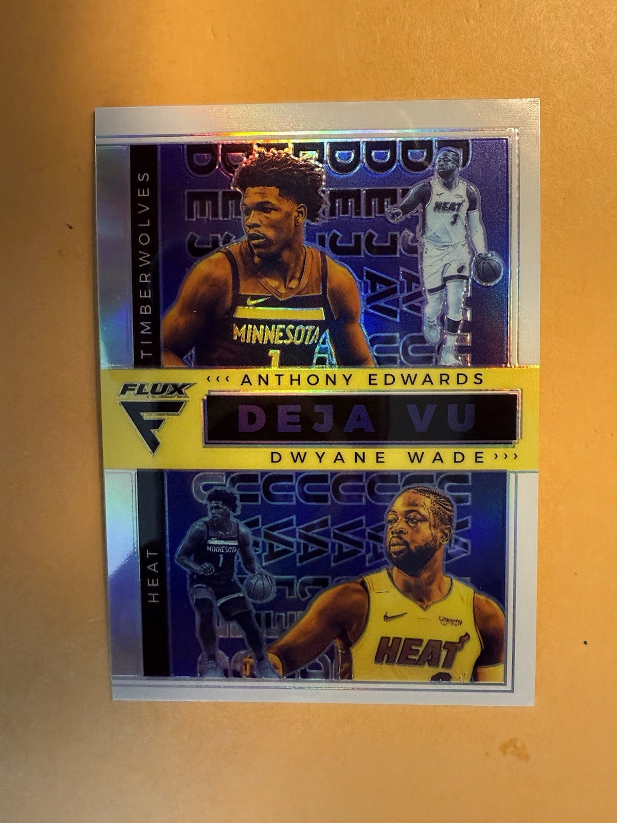 Anthony Edwards/Dwayne Wade 2020-21 Panini Flux Rookie Deja Vu #8 - NM/M RC