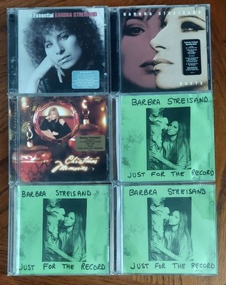 BARBARA STREISAND CD Lot Of 6:  DUETS,  ESSENTIAL, CHRSTMAS MEMORIES  (COLUMBIA)