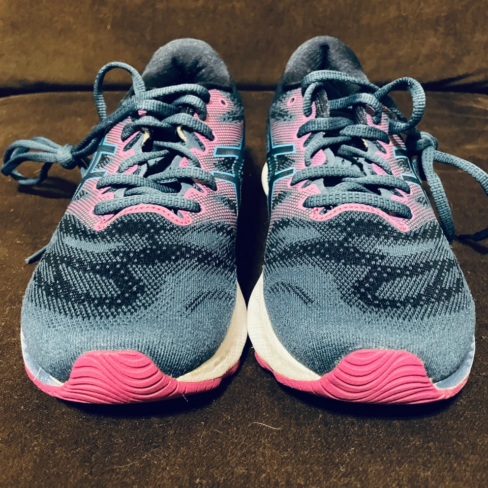 ASICS GEL-NIMBUS 23 Running Shoes Grand Shark/Digital Aqua 8 US Medium 39.5 EUR - Image 2 of 4