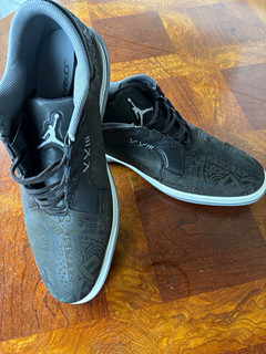 Nike Air Jordan Spikeless Golf Shoes Graphic Black/Gray Men’s US 12 FQ6642 003