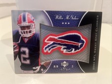 🔥WILLIS MCGAHEE 2003 UD NFL SWEET SPOT CLASSICS BILLS ROOKIE LOGO PATCH!🔥