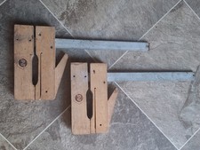 Vintage Pair Black & Decker 8" Klemmsia Woodworkers Clamps / Cramp, Cam Lever