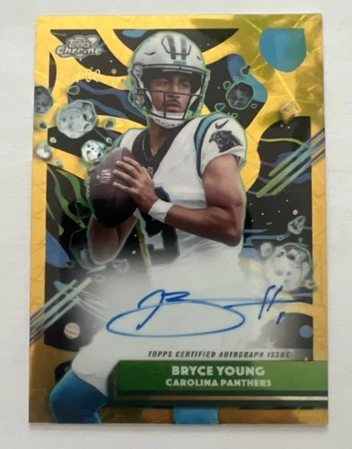 2025 Topps Chrome Bryce Young Chrome Autographs (RAW)