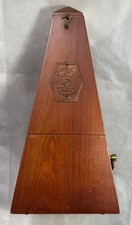 Vintage Seth Thomas Metronome de Maelzel Wood Case Wind Up USA Working