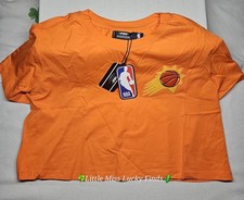 Pro Standard Phoenix Suns Classic Womens Boxy Crop T-Shirt Orange Medium NBA NWT