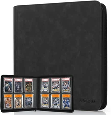 Graded Card Binder for 60 PSA Slabs 6 Slot Card Storage Booklet for CGC/PCG New