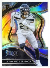 2023 Panini Select - Club Level Devon Witherspoon #273 Silver Prizm Die-Cut RC