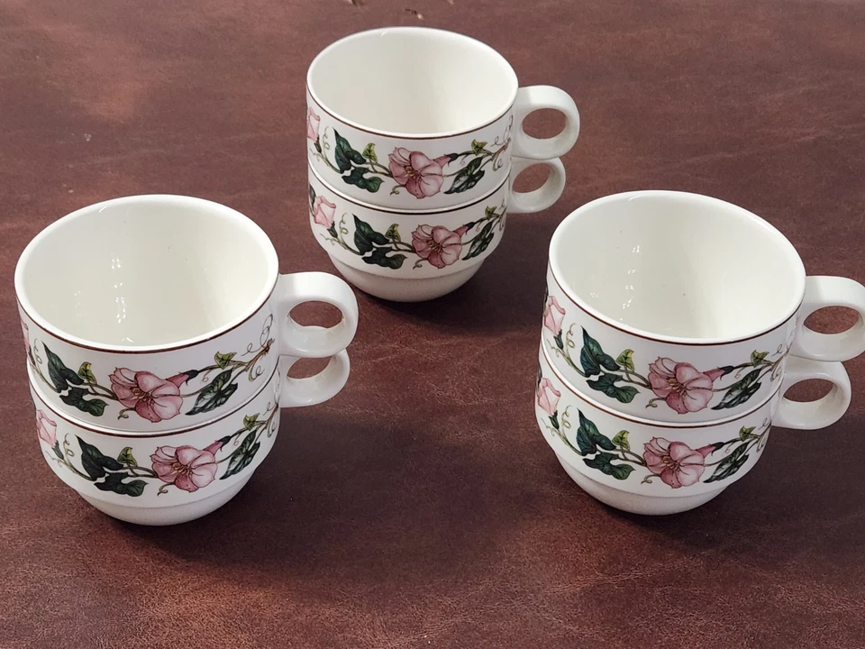 De colección 6 tazas y platillos Palermo tamaño mediano apilables Cappachino VILLEROY & BOCH Foto 2 de 4