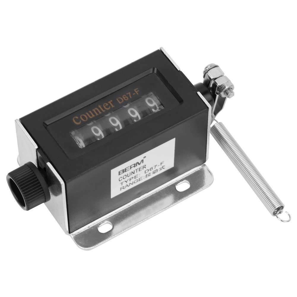 1 Manual Hand Pull Stroke Tally Counter For Printing Press Mechanical Click