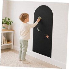 Magnetic Arch Wall Decal, Magnetic Chalkboard for Wall 39" 39"W x 17.7"H Black