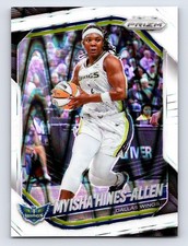 Myisha Hines-Allen White Seismic Prizms 2025 Panini Prizm WNBA #96