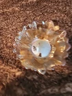 VTG Marigold Indiana Sunflower Iridescent Carnival Glass