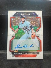 Roman Phansalkar 2022 Panini Prizm White Rookie Autograph No. PDP208(07/50)