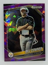 Panini Prizm Black Bill Cowher #118 Steelers Purple Ice Prizm Serial /149 2025