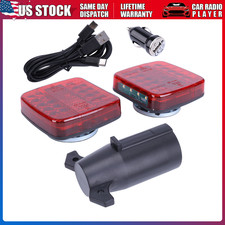 Car LED Magnetic Wireless Towing Tail Lights ...