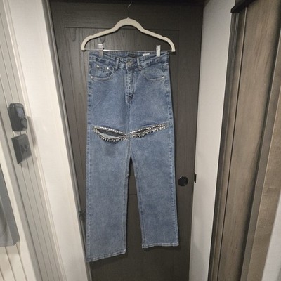 KIWI CLUB HIGH WAISTED BLUE DENIM JEANS SIZE SMALL