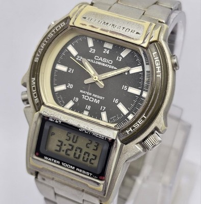 Casio Ana/Digi AW-61 Illuminator Quartz Vintage Men s Watch