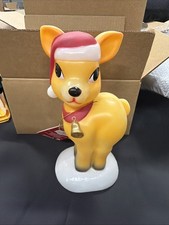 Holiday Time 11" Light Up Tabletop STANDING REINDEER Blow Mold, New with Tag