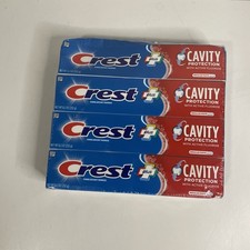 Crest Plus Cavity Protection Toothpaste with Active Fluoride 8.2 Oz - 4 pack