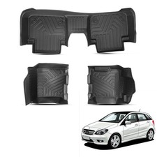 All Season Black Carpet Floor Liner Mats Waterproof For Honda Accord Sedan 13-17