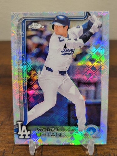 Shohei Ohtani #1 2025 Topps Chrome Logofractor card