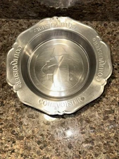 Courvoisier Liquor Company Trinket Ashtray Bottle Tray Aluminum Bar Decor