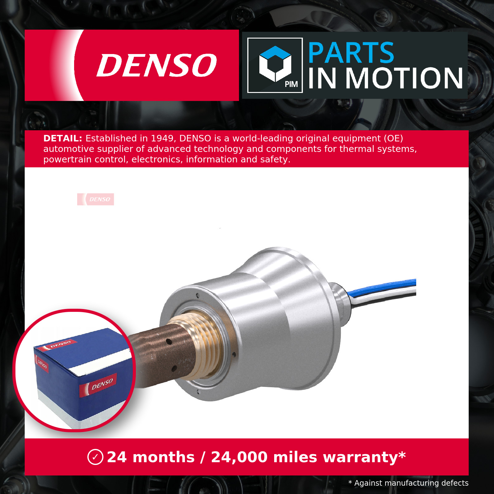 Lambda Sensor fits TOYOTA RAV4 2.5 Pre Cat 2018 on Oxygen Denso 8946702130 New