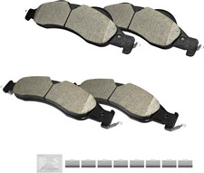 Ceramic Brake Pads Front Set w/Hardware, Fit for 2007 2008 2009 Ford Expedition
