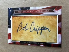 ROBERT BOB CRIPPEN Signed Outstanding Americans Autograph Card - NASA Astronaut