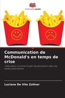 Communication De Mcdonald's En Temps De Crise Luciana De Vito Zollner Buch 2025