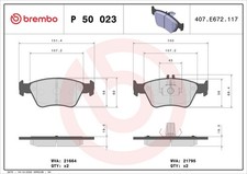 Bremsbelagsatz Scheibenbremse PRIME BREMBO P 50 023 für MERCEDES W210 R170 W202 Bremsbelagsatz Scheibenbremse PRIME BREMBO P 50 023 für MERCEDES W210 R170 W202