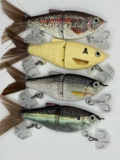 TYG Silencer Junior 4 pack Glide bait swimbait lot 3 inch NEW D