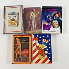 Vintage Advertising Playing Cards, Joe Camel, Budweiser, Coca-Cola, One Sealed