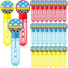 Party Favor Bubble Wands 24 Pack Red Yellow Blue Kids Toy