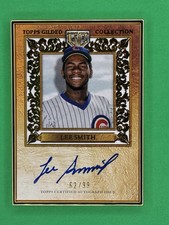 Topps Gilded 2025 Gold Framed Hall of Famer Auto Lee Smith HAFA-LS 62/99 Cubs